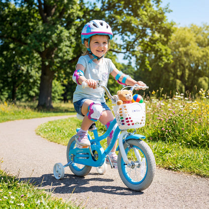 12/14/16/18/20 Inch Kids Bike with Dual Brakes and Adjustable Seat-12 Inch