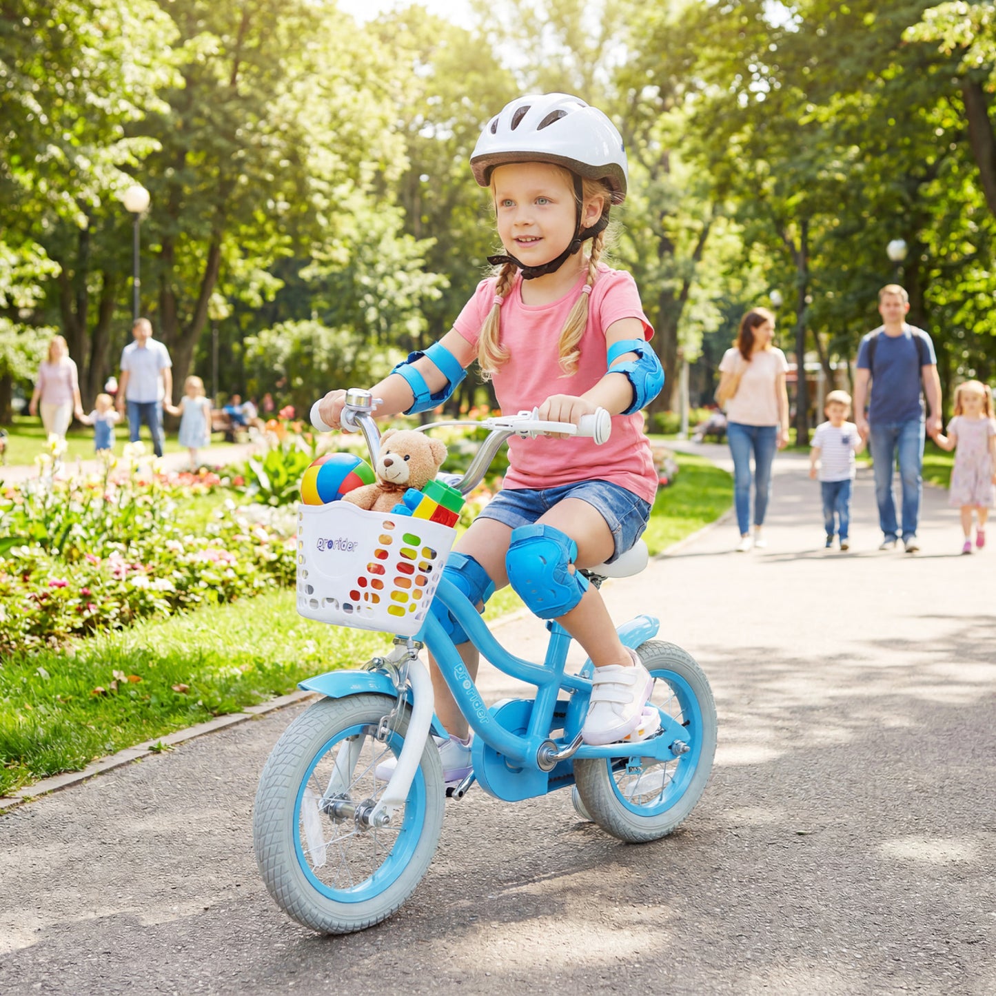 12/14/16/18/20 Inch Kids Bike with Dual Brakes and Adjustable Seat-12 Inch