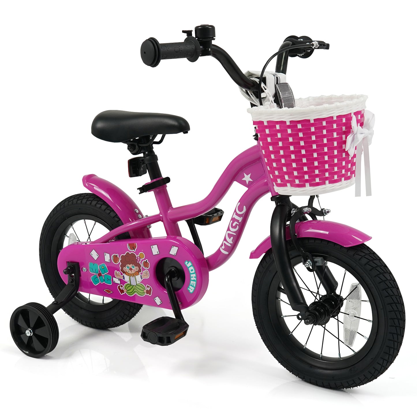 16 Inch Kids Bike with Training Wheels for Aged 4-7 Years Old - Magic Rose