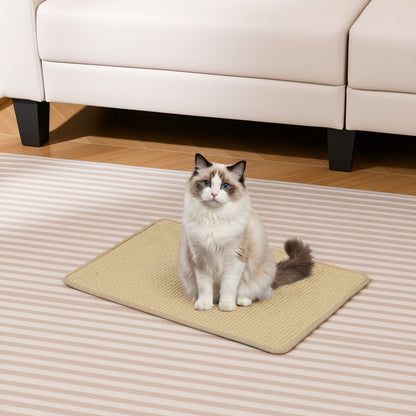 12 Pieces Cat Scratcher Mat Set 24  x 16 Inch Natural Sisal Pads