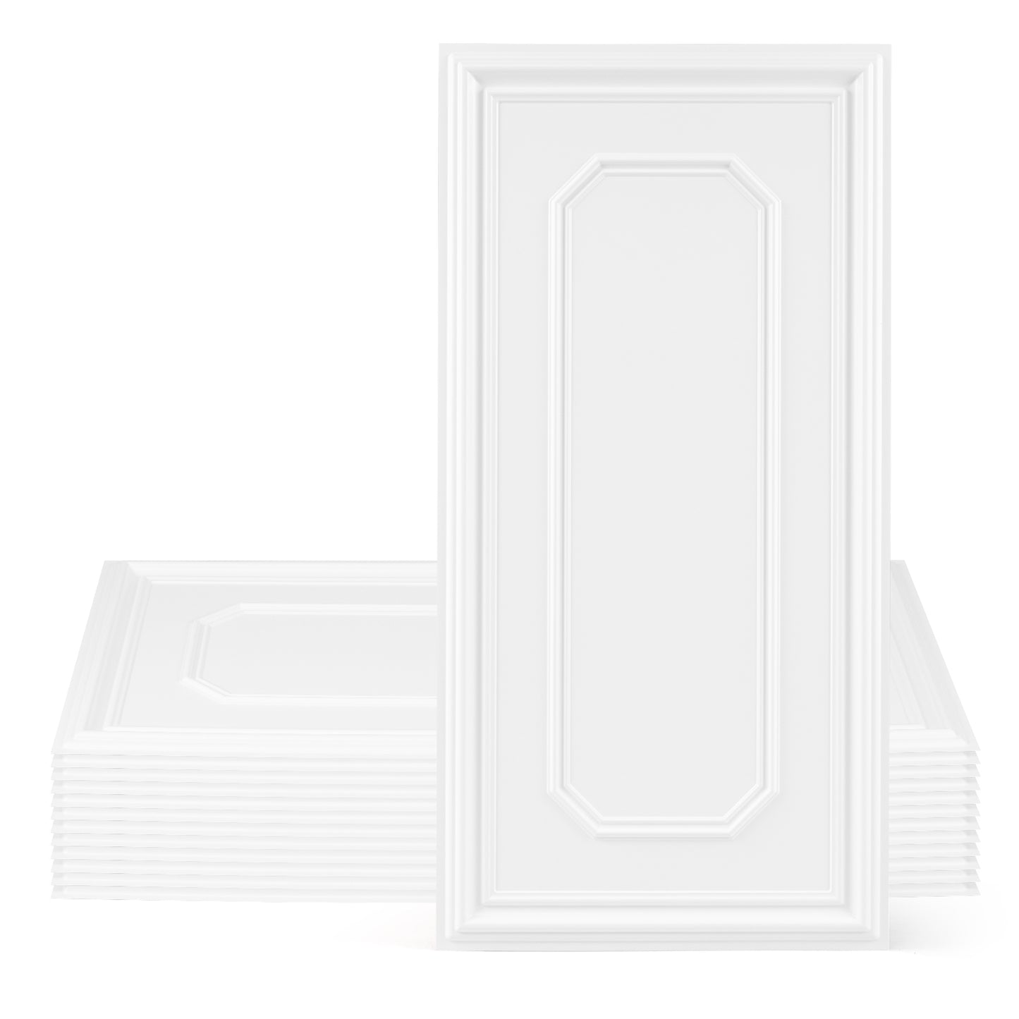 12 Pieces Ceiling Tiles Decorative PVC Ceiling Covering Panels