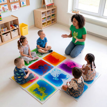 12" x 12" Toddler Sensory Floor Titles-4 Pieces
