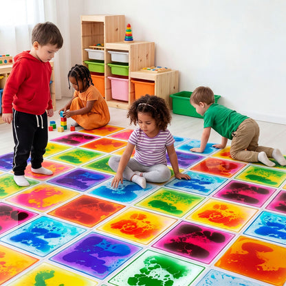 12" x 12" Toddler Sensory Floor Titles-4 Pieces