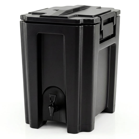 13.2 Gal Insulated Beverage Dispenser Commercial with Two-Stage Faucet-Black
