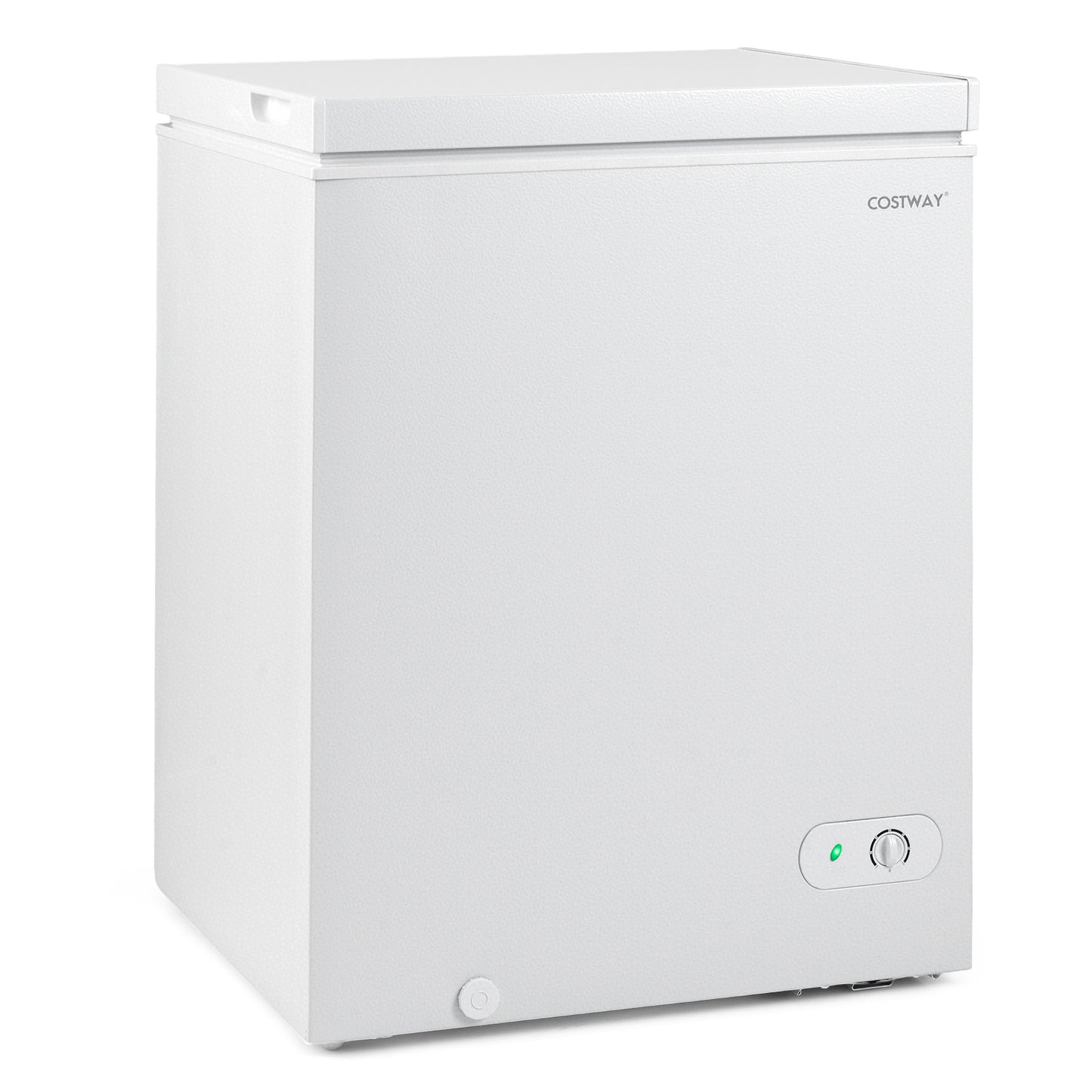 141 L/5 Cu.Ft Compact Chest Freezer with 7-Gear Adjustable Temperature-White