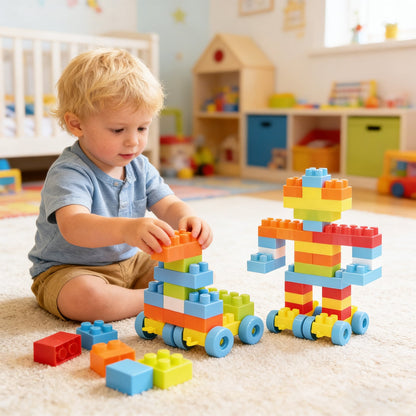 150 Pcs Toddler Building Blocks Toy STEM Montessori Early Learning Toys for 3+ year old