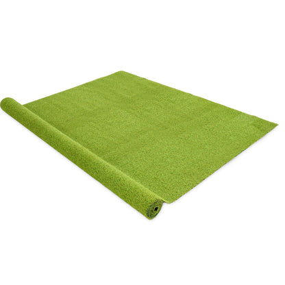 15x7 feet artificial turf rug with low 0.75 inch pile height, outdoor decor by Wilsons Home Store, lush green synthetic grass.