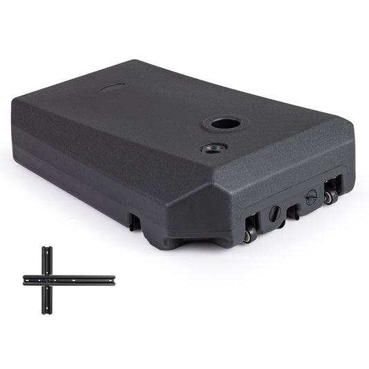 165 LBS  Cantilever Umbrella Base with Wheels and Cross Base