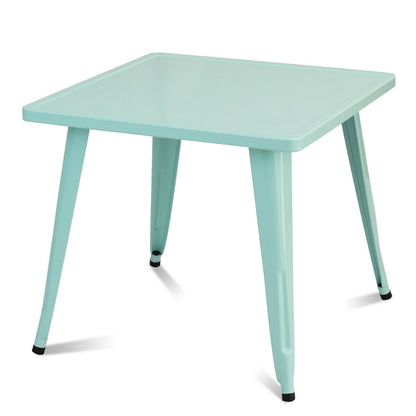 27-Inch Kids Square Steel Table Play Learn Activity Table-Blue
