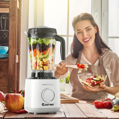 1500W Countertop Smoothies Blender with 10 Speed and 6 Pre-Setting Programs