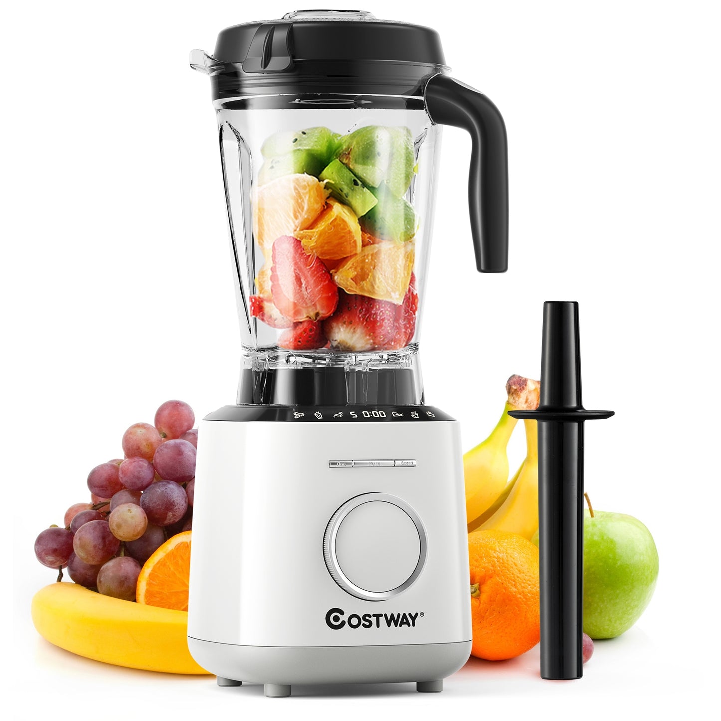 1500W Countertop Smoothies Blender with 10 Speed and 6 Pre-Setting Programs