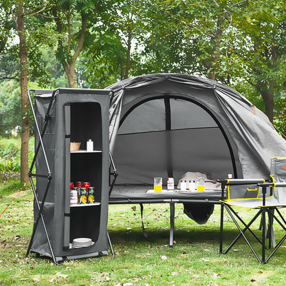 Folding Pop-Up Cupboard Compact Camping Storage Cabinet with Bag-L