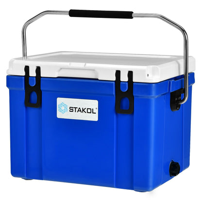 58 Quart Leak-Proof Portable Cooler  Ice Box for Camping-Blue