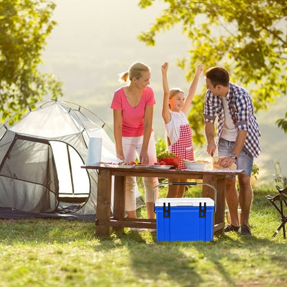 58 Quart Leak-Proof Portable Cooler  Ice Box for Camping-Blue