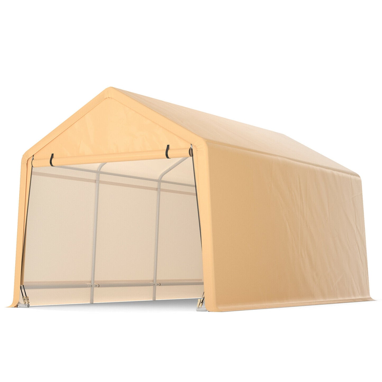 9 x 17 Feet Heavy Duty Carport Canopy-Yellow