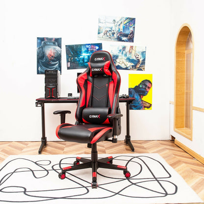 Gaming Chair Adjustable Swivel Racing Style Computer Office Chair-Blue