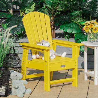 Patio Kids' Adirondack Chair with Ergonomic Backrest-Blue