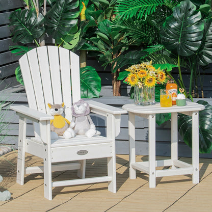 Patio Kids' Adirondack Chair with Ergonomic Backrest-Blue
