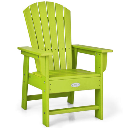 Patio Kids' Adirondack Chair with Ergonomic Backrest-Blue