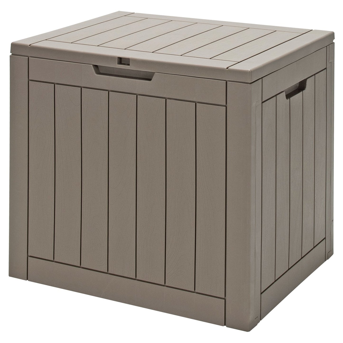 30 Gallon Deck Box Storage Seating Container-Light Brown