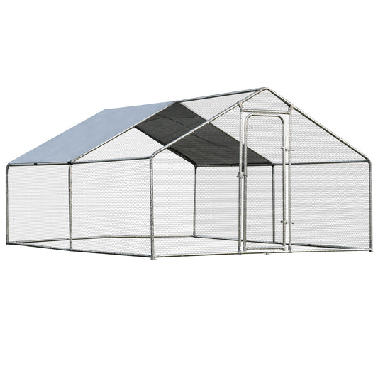 Large Walk in Shade Cage Chicken Coop with Roof Cover-M