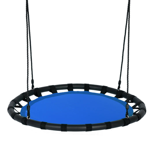40" Flying Saucer Round Swing Kids Play Set-Blue