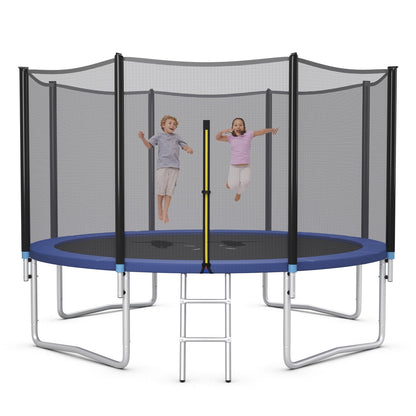 8/10/12/14/15/16 Feet Outdoor Trampoline Bounce Combo with Safety Closure Net Ladder-16 ft