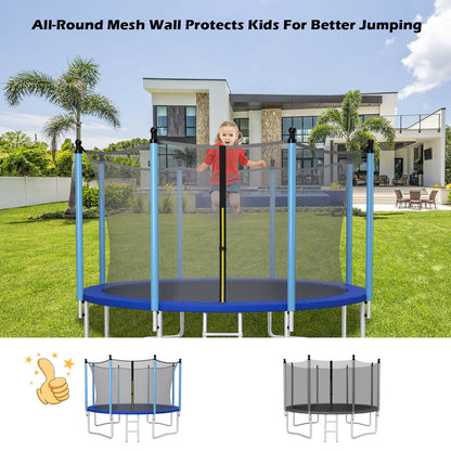 12Ft Replacement Weather-Resistant Trampoline Safety Enclosure Net