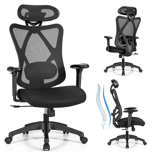 High Back Mesh Executive Chair with Adjustable Lumbar Support