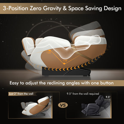 Relaxe Zero Gravity Shiatsu Massage Chair with Heating (SL-Track)-Peru