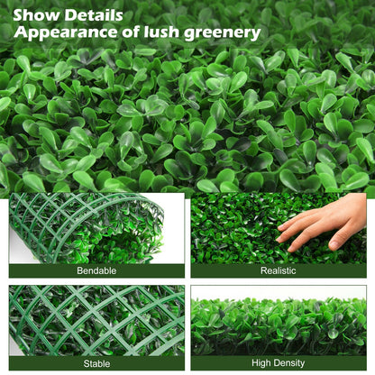 12 Pieces Artificial Peanut Leaf Hedges Panels