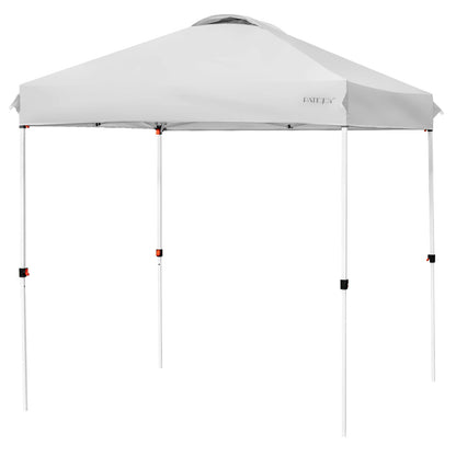 6.6 x 6.6 Feet Outdoor Pop-up Canopy Tent with Roller Bag-Gray