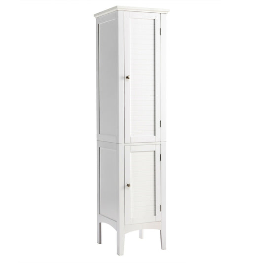 Freestanding Bathroom Storage Cabinet for Kitchen and Living Room-White