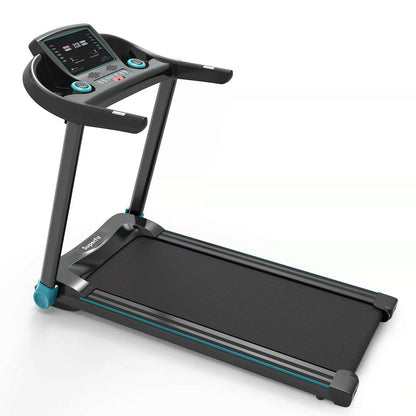 2.25HP Electric Running Machine Treadmill with Speaker and APP Control-Blue