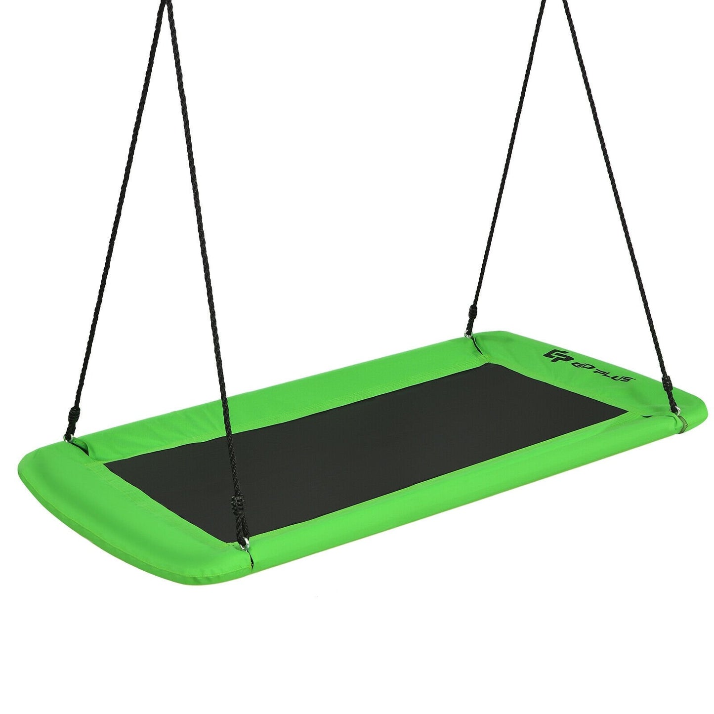 60 Inch Platform Tree Swing Outdoor with 2 Hanging Straps-Blue