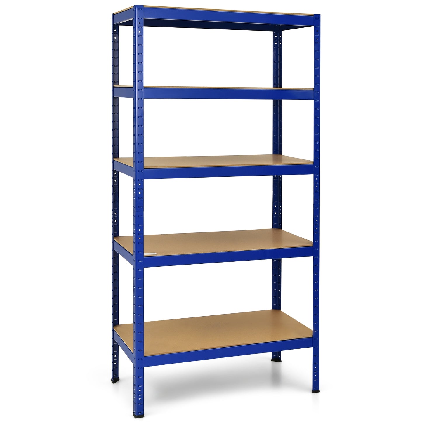 71 inch Heavy Duty Steel Adjustable 5 Level Storage Shelves-Black
