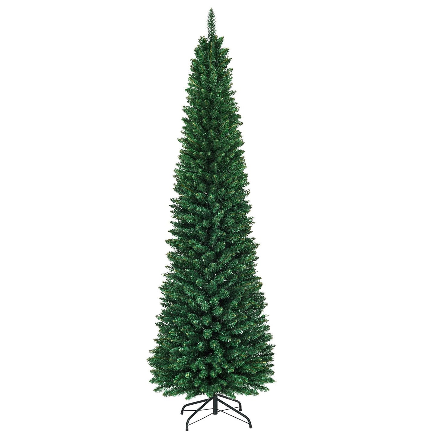 PVC Artificial Slim Pencil Christmas Tree-7'