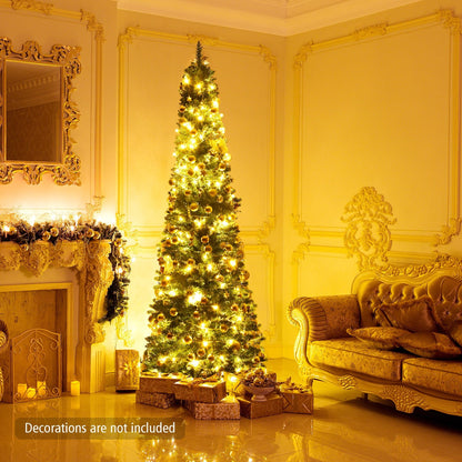 PVC Artificial Slim Pencil Christmas Tree-7'