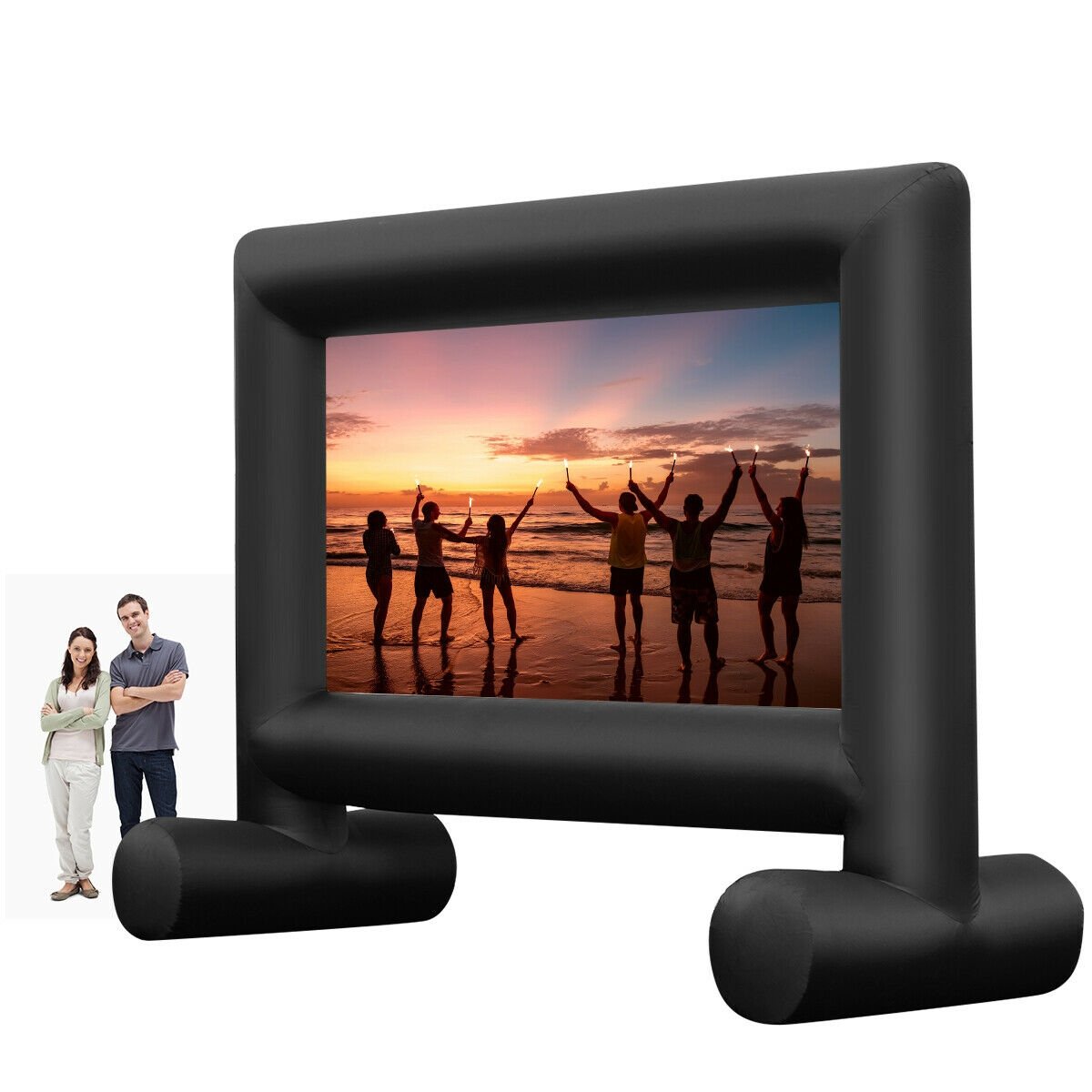 Inflatable Outdoor Movie Projector Screen with Blower-20'