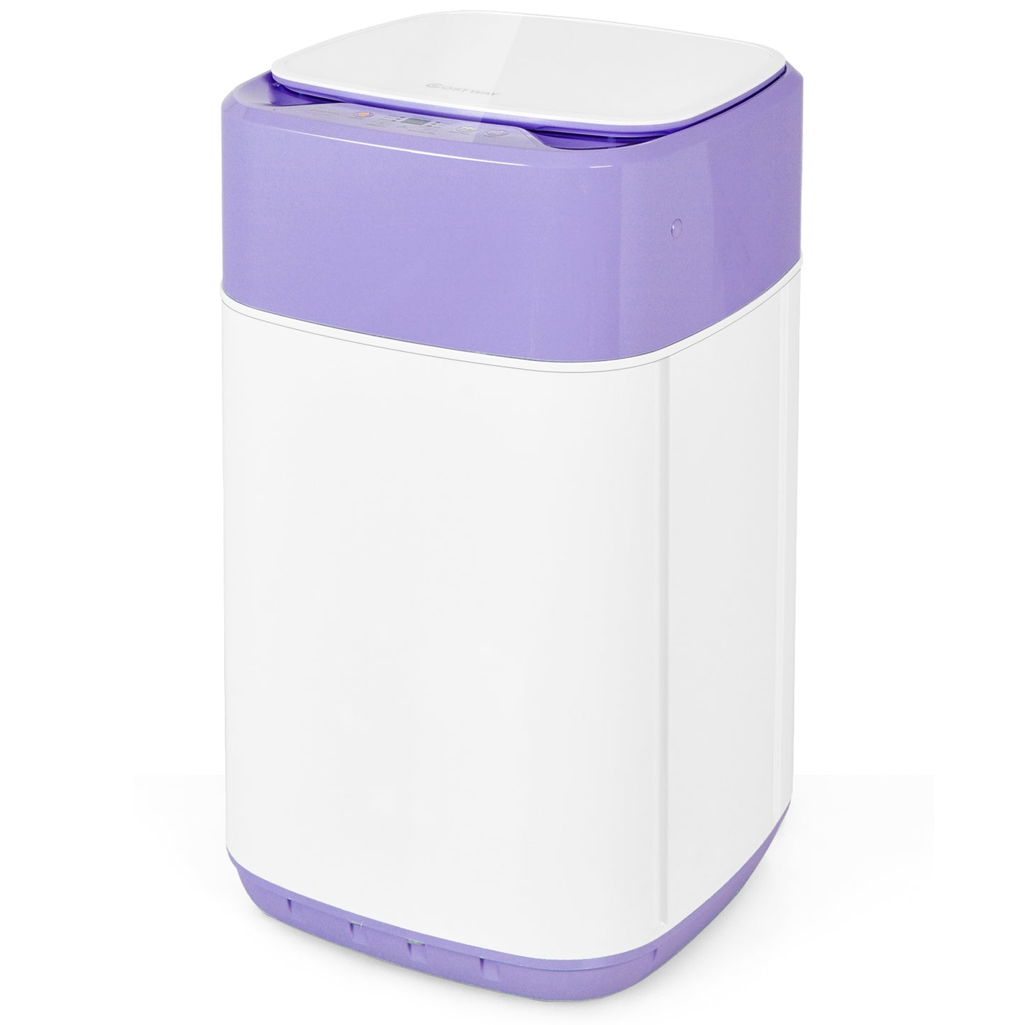 8lbs Portable Fully Automatic Washing Machine with Drain Pump-Purple