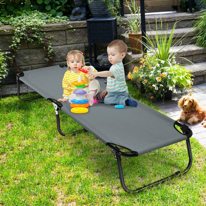 Outdoor Folding Camping Bed for Sleeping Hiking Travel-Blue