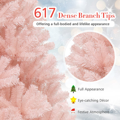 6/7 Feet Artificial Christmas Tree Hinged Full Fir Tree-6 Feet