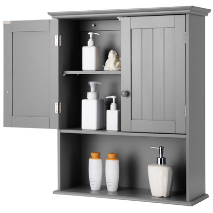 Wall Mount Bathroom Storage Cabinet-Dark Gray