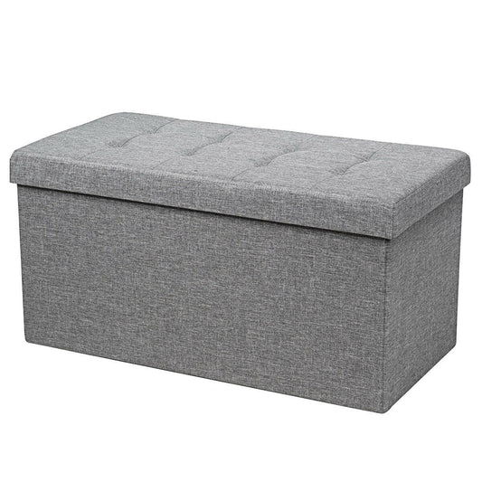 31.5 Inch Fabric Foldable Storage with Removable Storage Bin-Light Gray