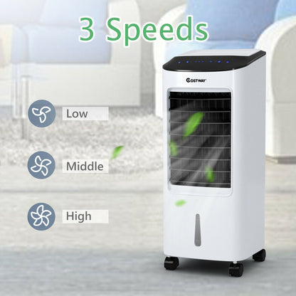 Evaporative Portable Air Cooler Fan Humidifier with Remote Control for Home and Office