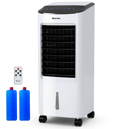 Evaporative Portable Air Cooler Fan Humidifier with Remote Control for Home and Office