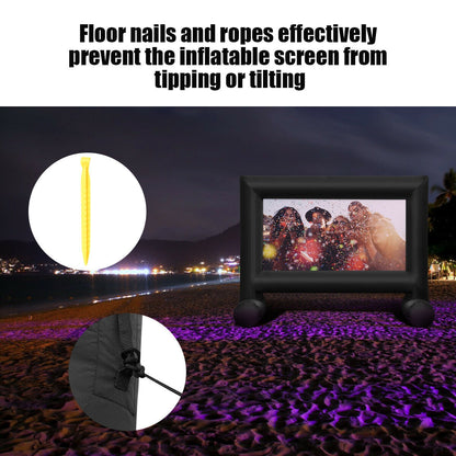 Inflatable Outdoor Movie Projector Screen with Blower-14'