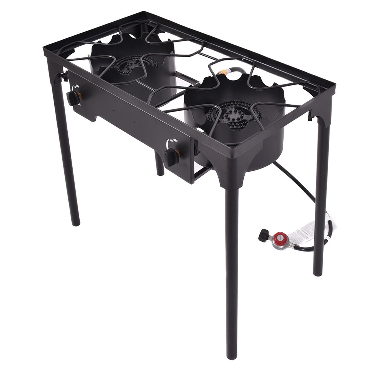 150 000 BTU Double Burner Outdoor Stove BBQ Grill