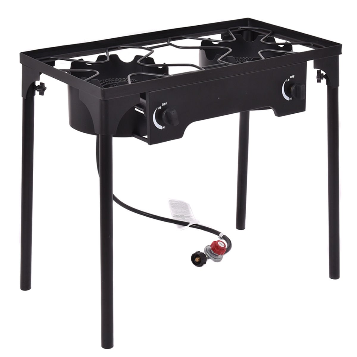 150 000 BTU Double Burner Outdoor Stove BBQ Grill