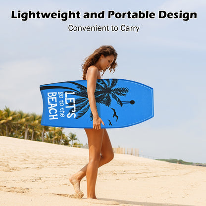 Super Lightweight Bodyboard Surfing with Leash EPS Core Boarding-M